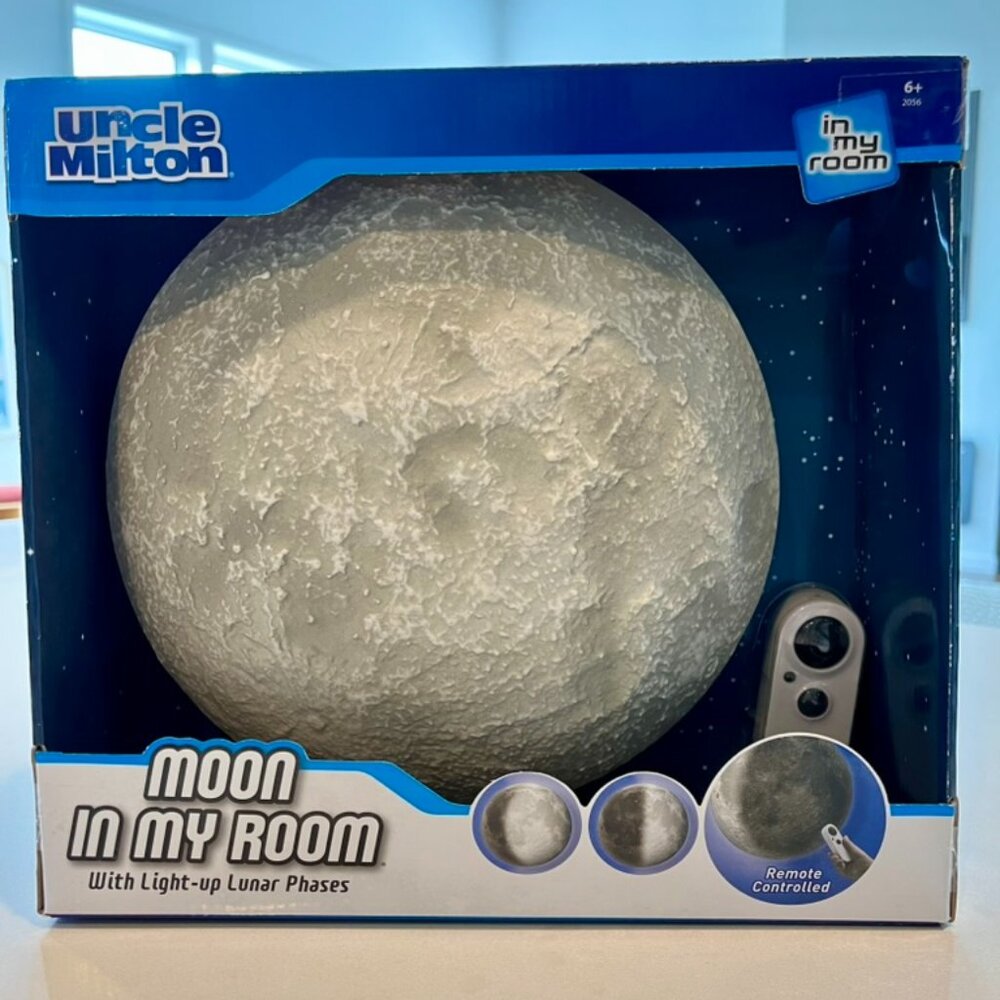 New Uncle Milton "Moon in my Room" Remote-Controlled Light Up Moon!